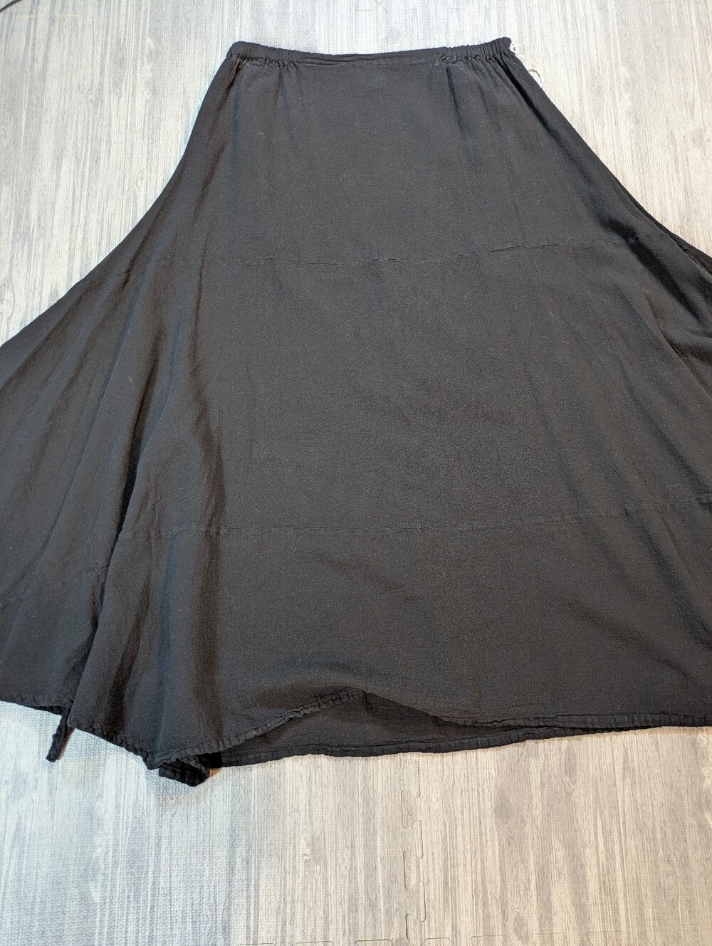 Oh My Gauze NWT Skirt Black Cotton Flowy Comfy Costal Cotton Boho Sz L (12-14) - Picture 3 of 9